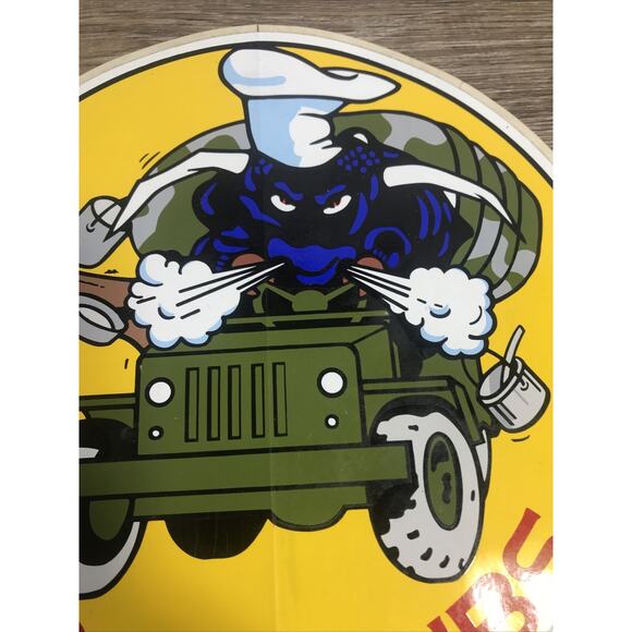 Vtg 1981 U.S. AIR FORCE 9” Sticker USAF CIVIL ENGINEERING PRIME RIBS Cook Chef - Picture 4 of 7
